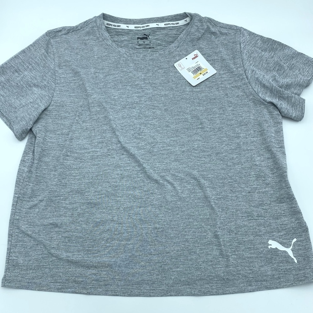 Puma Cropped T-shirt Phantom Gray-‎ Medium